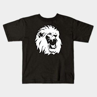 Roaring Lion Face Kids T-Shirt